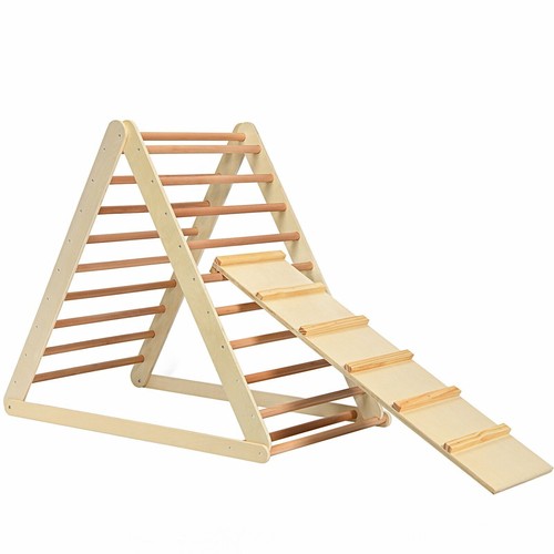 Wooden kids climbing triangle - climbing,