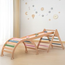 Wooden Kids Climbing Frame w/